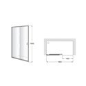 Paroi de douche Victoria L2-E Pour receveur 1600 mm