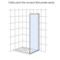Paroi de douche Victoria LF Pour receveur 900 mm