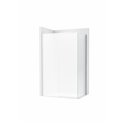 Paroi de douche Brisa LF-C Argent brillant pour receveur 800 mm
