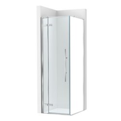 Paroi de douche Brisa PLF Argent brillant pour receveur 900 mm