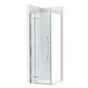 Paroi de douche Brisa PLF Argent brillant pour receveur 800 mm