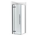 Paroi de douche Brisa PLF Noir mat pour receveur 1300 mm
