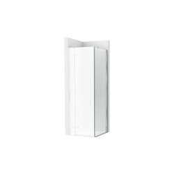 Paroi de douche Brisa LF Argent brillant pour receveur 800 mm
