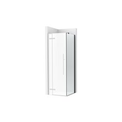 Paroi de douche Brisa LF Noir mat pour receveur 800 mm