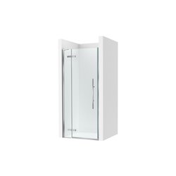 Paroi de douche Brisa PEF Argent brillant pour receveur 1300 mm