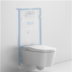 WC suspendu Inspira In-Wash Blanc avec abattant frein de chute