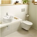 WC suspendu The Gap Round Blanc 35x54x44 cm, avec abattant frein de chute