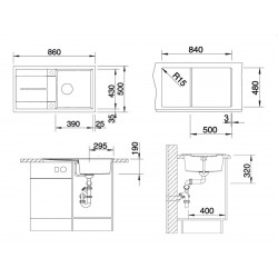 Evier Metra 5 S Automatique Blanc 513037