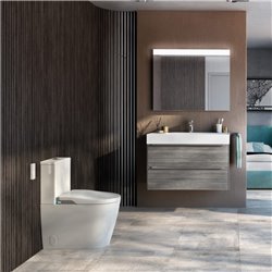 WC à poser Inspira In-Wash lavant standard Rimless 39x68x78,8 cm