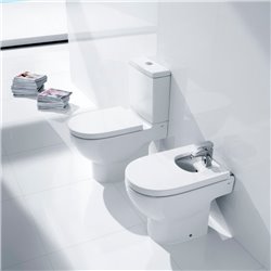 WC à poser Meridian abattant standard, 38,5x75x83 cm