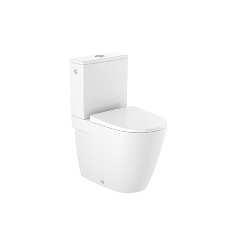 WC à poser Ona Blanc brillant, 37x60x78,5 cm, alim. Latérale