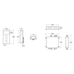 Panneau de contrôle Pack Smart Shower bain-douche 3 voies