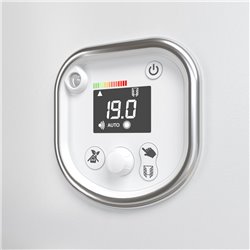 Sèche serviette électrique Hélia 500+700 Watts, Blanc Satiné