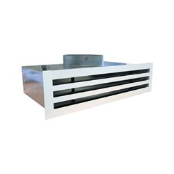 Diffuseur linéaire à fentes réglables DL 853244 Laqué blanc 2 fentes, 1135 mm