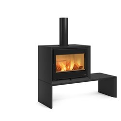 Poêle à bois Dante DANTENOIR 8,8 kWatts noir