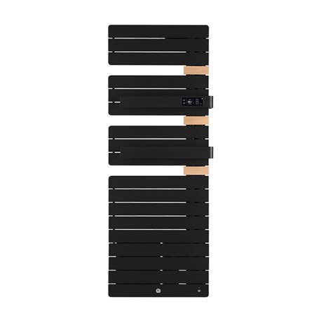 Sèche serviette électrique Allure 3 Virtuose 750+1000 Watts, Mât à droite Noir Carbone Sèche serviette électrique Allure 3 Virtuose 750+1000 Watts, Mât à droite Noir Carbone