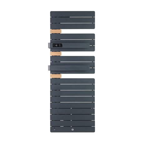 Sèche serviette électrique Allure 3 Virtuose 750+1000 Watts, Mât à gauche Gris Ardoise Sèche serviette électrique Allure 3 Virtuose 750+1000 Watts, Mât à gauche Gris Ardoise