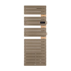 Sèche serviette électrique Allure 3 Virtuose 750+1000 Watts, Mât à droite Brun Sable