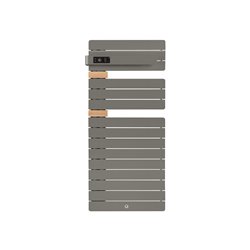 Sèche serviette électrique Allure 3 Classique 500 Watts, Mât à gauche Gris Roche