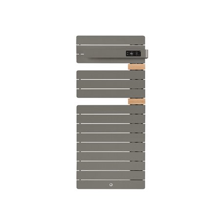 Sèche serviette électrique Allure 3 Classique 500 Watts, Mât à droite Gris Roche