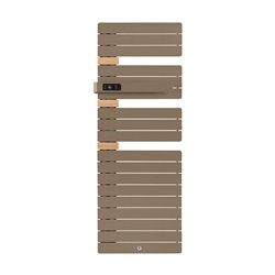 Sèche serviette électrique Allure 3 Classique 750 Watts, Mât à gauche Brun Sable