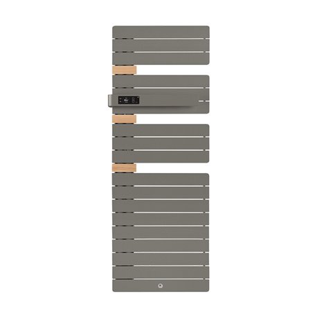 Sèche serviette électrique Allure 3 Classique 750 Watts, Mât à gauche Gris Roche