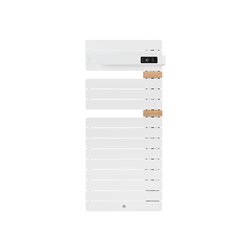 Sèche serviette électrique Allure 3 Classique 500 Watts, Mât à droite Blanc satin