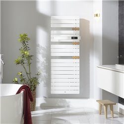 Sèche serviette électrique Allure 3 Classique 500+1000 Watts, Mât à droite Brun Sable