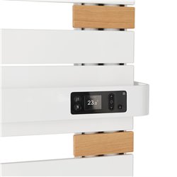 Sèche serviette électrique Allure 3 Classique 500+1000 Watts, Mât à gauche Gris Roche