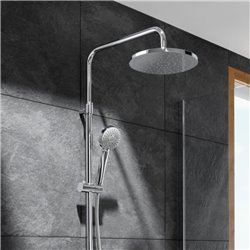 Colonne de douche Even-M Mitigeur monocommande, H 875-1275 mm, avec tablette adaptable