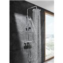 Colonne de douche Even-M Mitigeur monocommande, H 875-1275 mm, avec tablette adaptable
