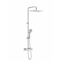 Colonne de douche Level-T Thermostatique, H 775-1175 mm, avec douche de tête rectangulaire