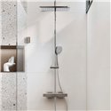 Colonne de douche Level-T Thermostatique, H 775-1175 mm, avec douche de tête rectangulaire