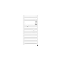 Sèche serviette électrique Riva 4 Étroit 300 Watts, Blanc Satin
