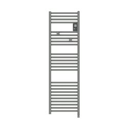 Sèche serviette électrique Riva 4 Étroit 500 Watts, Gris Menhir