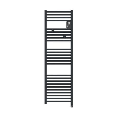 Sèche serviette électrique Riva 4 Étroit 500 Watts, Gris Ardoise