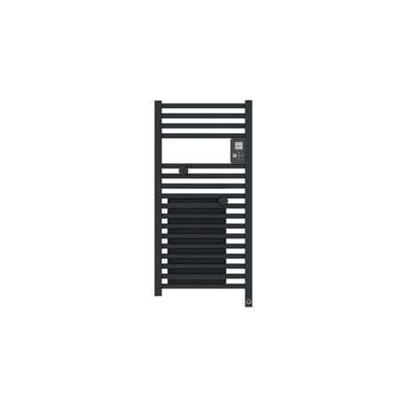 Sèche serviette électrique Riva 4 Étroit 300+1000 Watts, Gris Ardoise