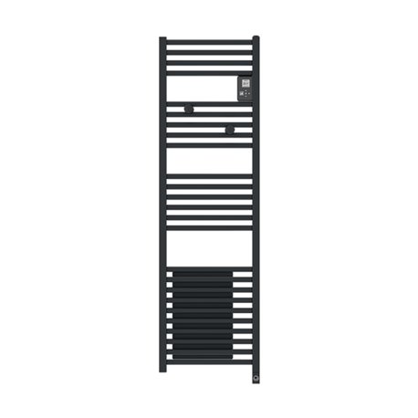 Sèche serviette électrique Riva 4 Étroit 500+1000 Watts, Gris Ardoise