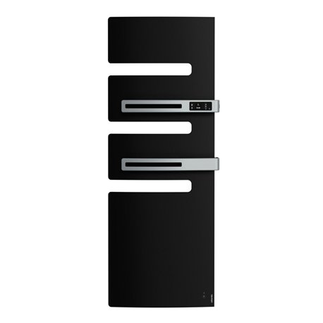 Sèche serviette électrique Serenis Premium 750+1000 Watts, Mât à gauche Noir Sèche serviette électrique Serenis Premium 750+1000 Watts, Mât à gauche Noir