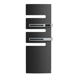 Sèche serviette électrique Serenis Premium 750+1000 Watts, Mât à gauche Anthracite