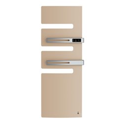Sèche serviette électrique Serenis Premium 750+1000 Watts, Mât à droite Beige