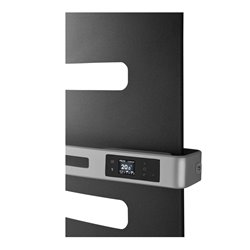 Sèche serviette électrique Serenis Premium 750+1000 Watts, Mât à droite Beige