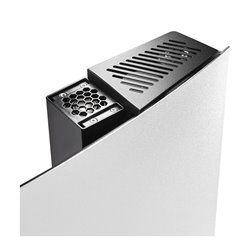 Sèche serviette électrique Serenis Premium 750+1000 Watts, Mât à gauche Bleu Profond