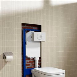 Plaque de commande Duplo One PL4 Dual blanc brillant