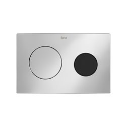 Plaque de commande Duplo One Home PL10 Dual Chrome et noir