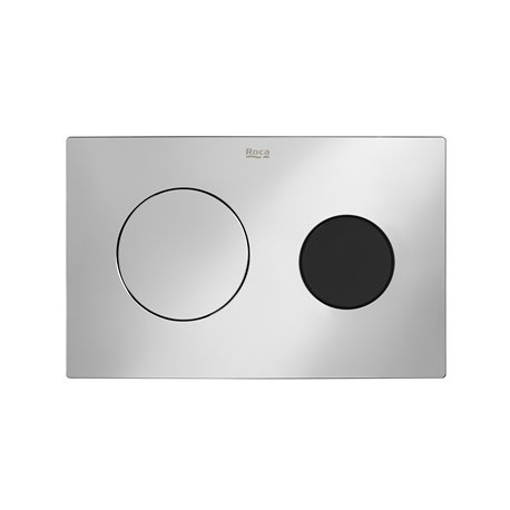 Plaque de commande Duplo One Home PL10 Dual Chrome et noir