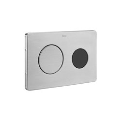 Plaque de commande Duplo One Public PL10 Dual Inox et noir
