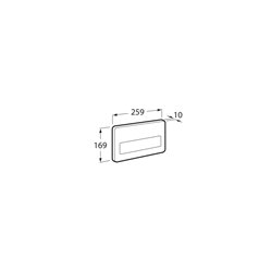 Plaque de commande Duplo One PL3 Single Inox anti-vandalisme