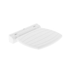 Siège rabattable ABS blanc et acier