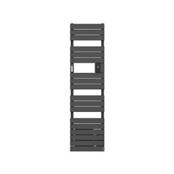 Sèche serviette électrique Adélis Étroit 500+1000 Watts, 456 mm Anthracite